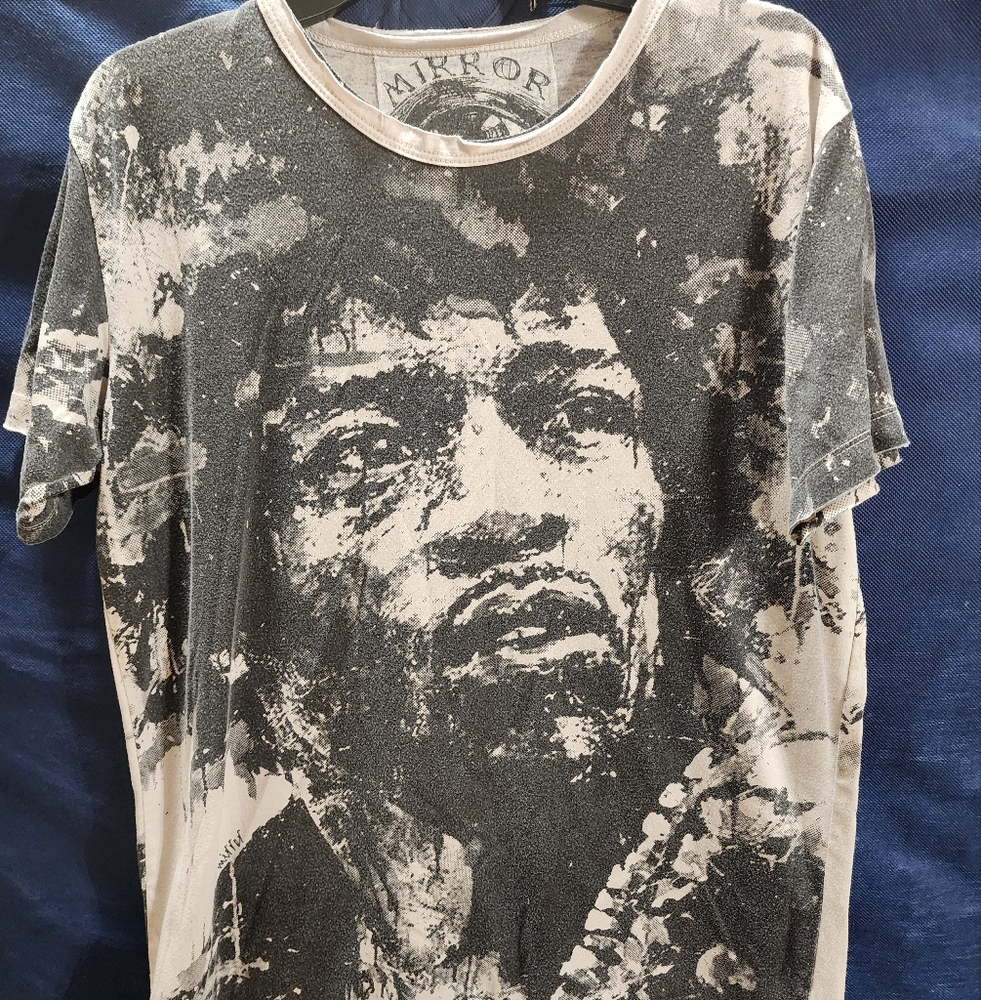 Vantage Y2K Mirror Jimmy Hendrix T-shirt
